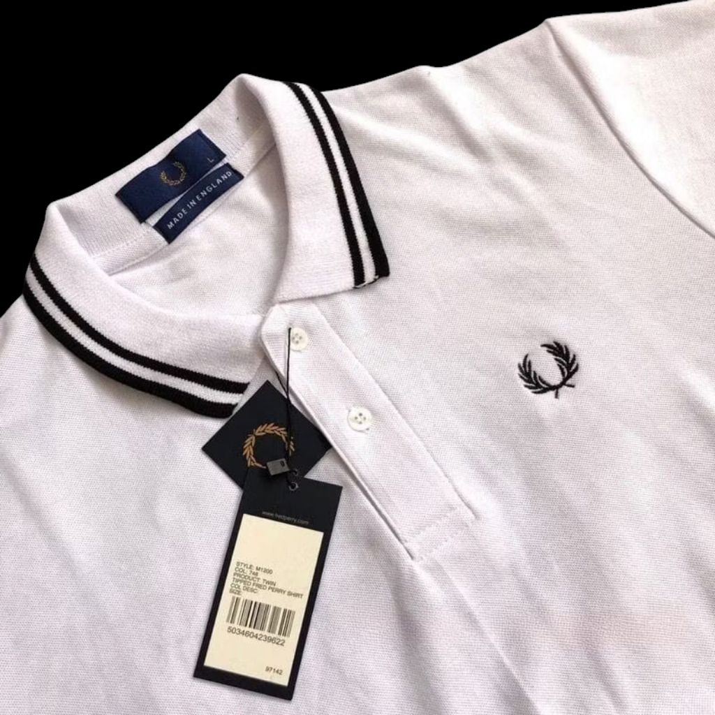 เสื้อยืดคอปกแขนสั้นผู้ชาย / FRD PERRY เสื้อยืดคอปกคุณภาพพรีเมี่ยม