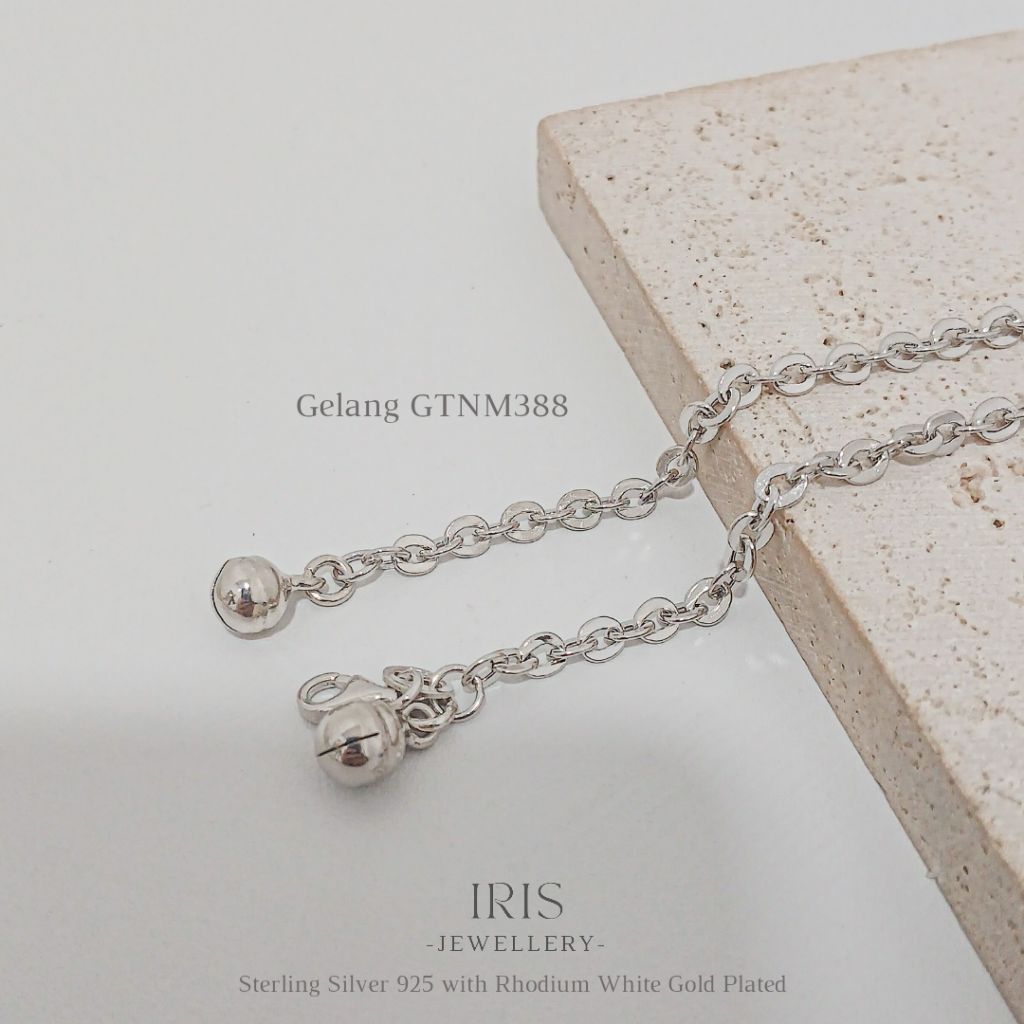 [Iris Jewellery] - GTNM388 Bracelet - 925 Sterling Silver Plated 18K White Gold