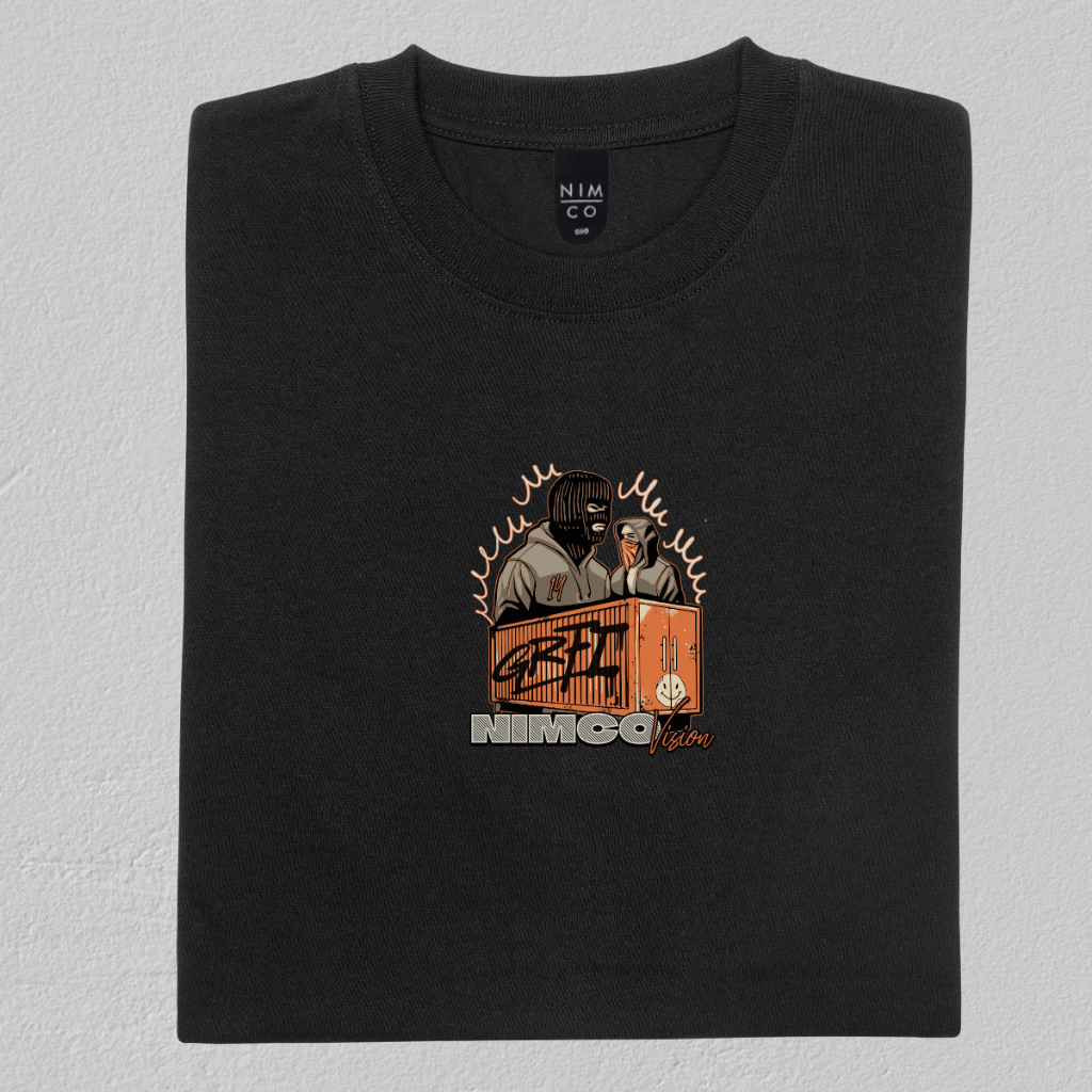 Nimco Original T-Shirt 6907 VSN14 เสื้อยืดสีดํา