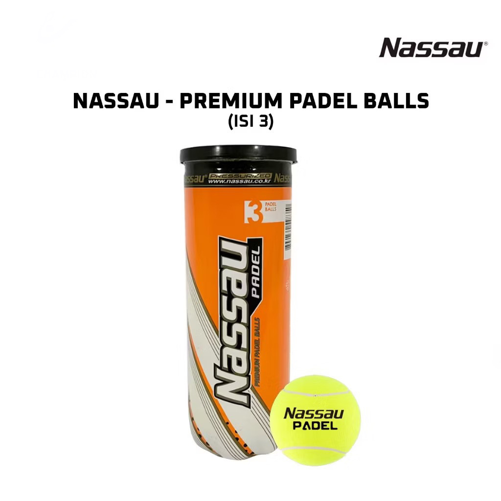 Sage - Padel Balls Nassau Padel Balls เนื้อหา Nassau 3 ชิ้น