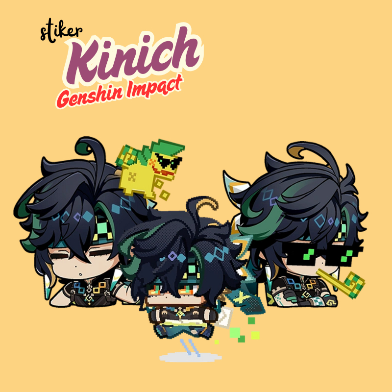 สติ๊กเกอร์ Kinich Genshin Impact | สติ๊กเกอร์ Merch Kinich Genshin Impact Vinyl Glossy กันน้ํา