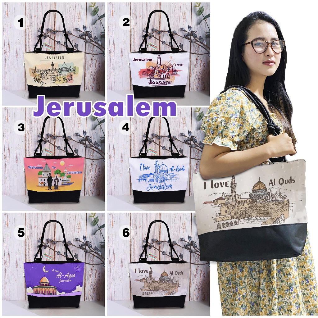 JERUSALEM TOTE BAG READY TO SHIP 001