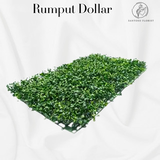 Rumput Dolar Sintetis 60cmx40cm Rumput Buatan Plastik Rumput Dinding Rumput Buatan Ukuran 60 x 40