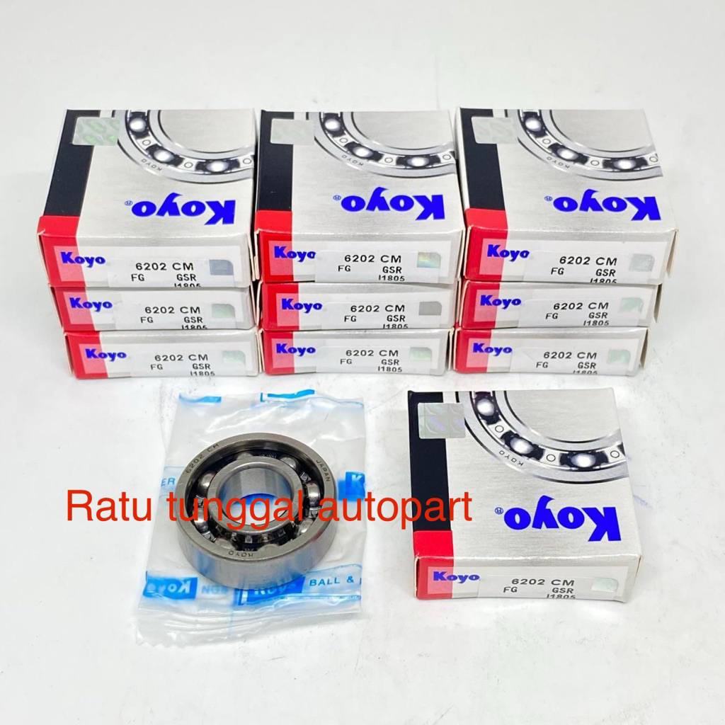 BEARING 6202 CM KOYO 6202CM KOYO พร้อมฝาครอบด้านบน