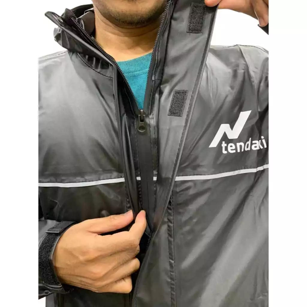 TENDAKI MAJAPAHIT เสื้อกันฝนมอเตอร์ไซค์ ชุดเสื้อและกางเกงวัสดุ PVC thumbnail 6
