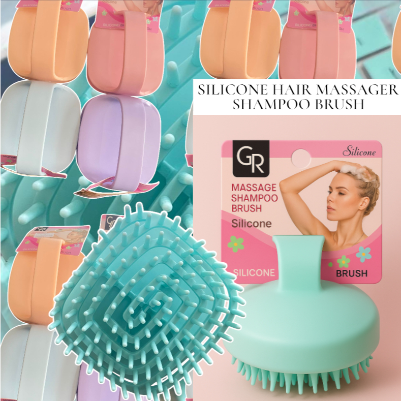 SILICONE HAIR MASSAGER แชมพูแปรง