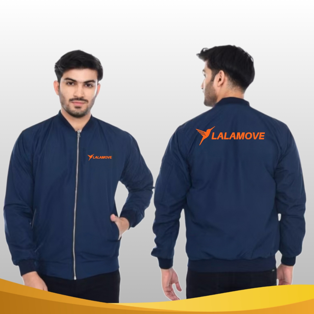 Lalamove ปัก Jacket Lalamove Driver ปัก Bomber Jacket