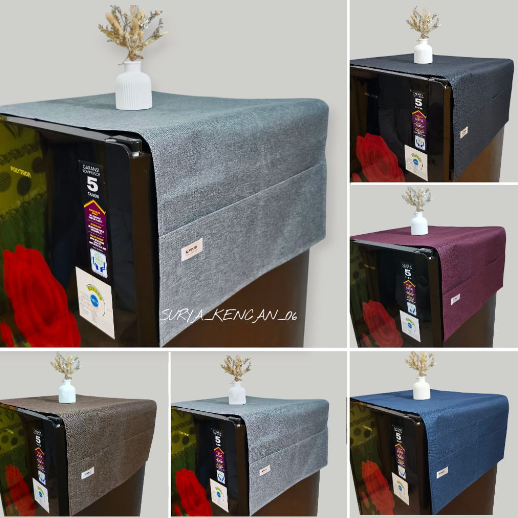 ฝาครอบ FRIDGE / UK 110x47 / ผ้าคลุมตู้เย็นยีนส์ 1-2 ประตู