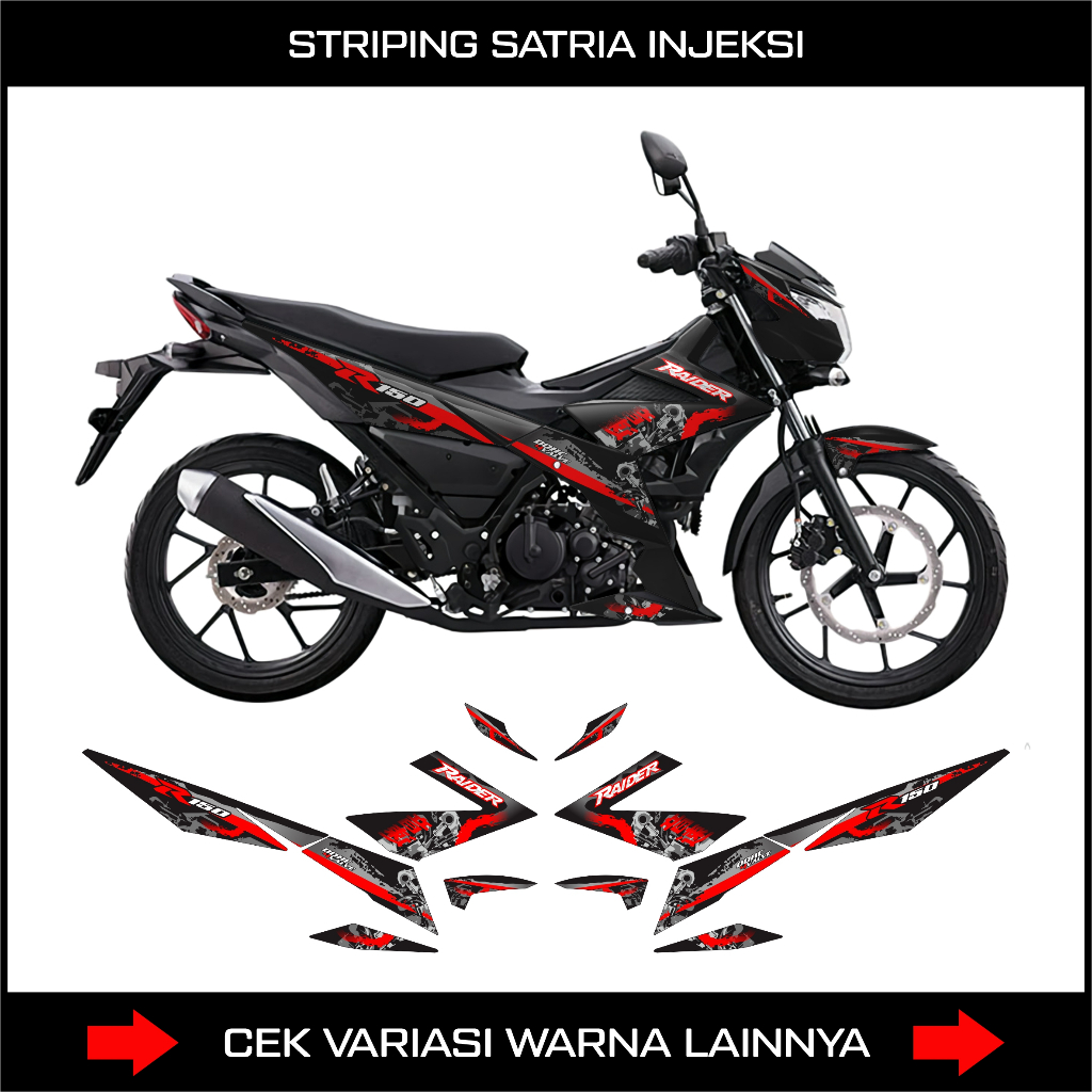 สติ๊กเกอร์ STRIPING SATRIA FU 150 INJECTION / DECAL VARIATION SUZUKI SATRIA F150 INJECTION
