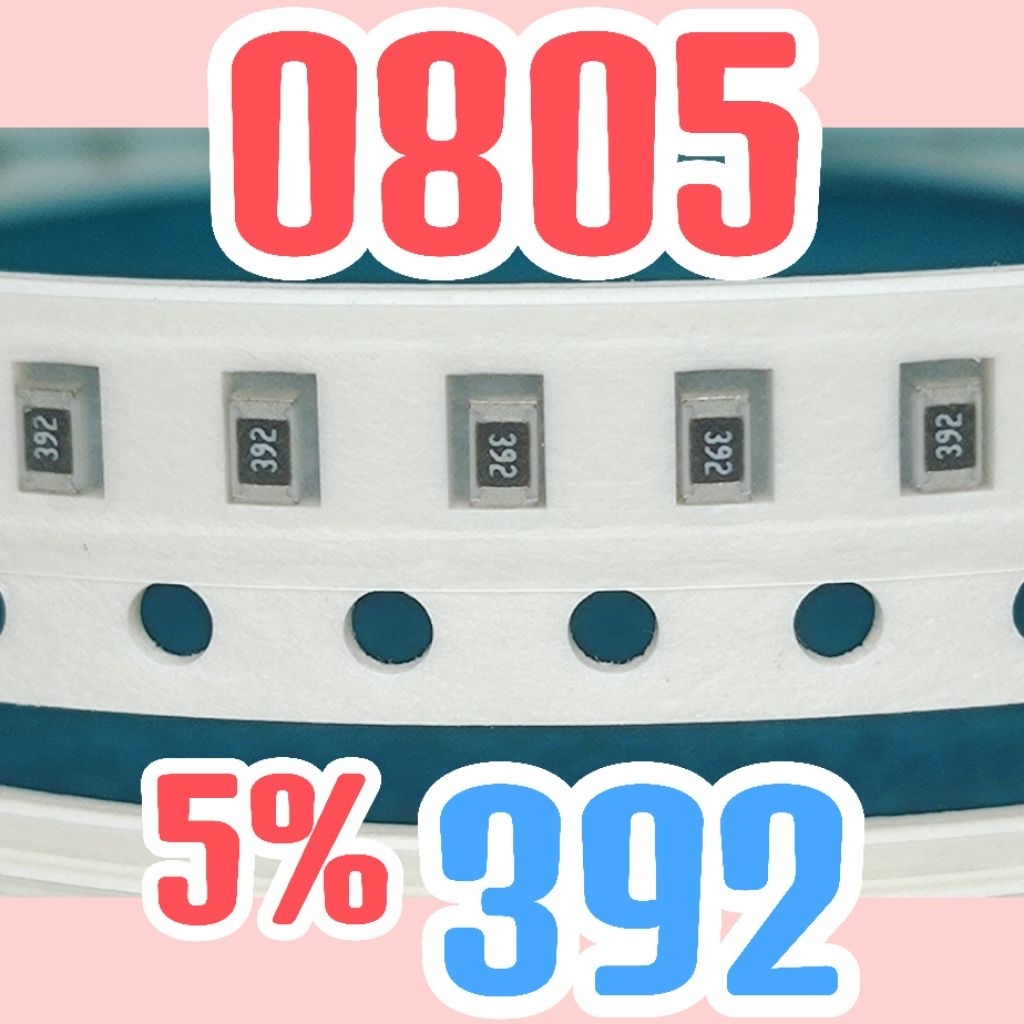 10 ชิ้นตัวต้านทานชิป smd 392 3K9 5% ขนาด 2012 08005 3.9kohm 3.9k โอห์ม 3.9kohm 3.9 Kohm 3.9 Kohm