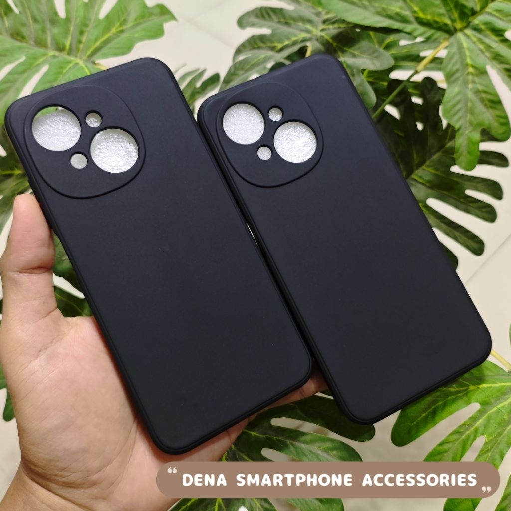 เคสนิ่ม Tecno Spark GO 1 KL4 สีดํา สีดําธรรมดา