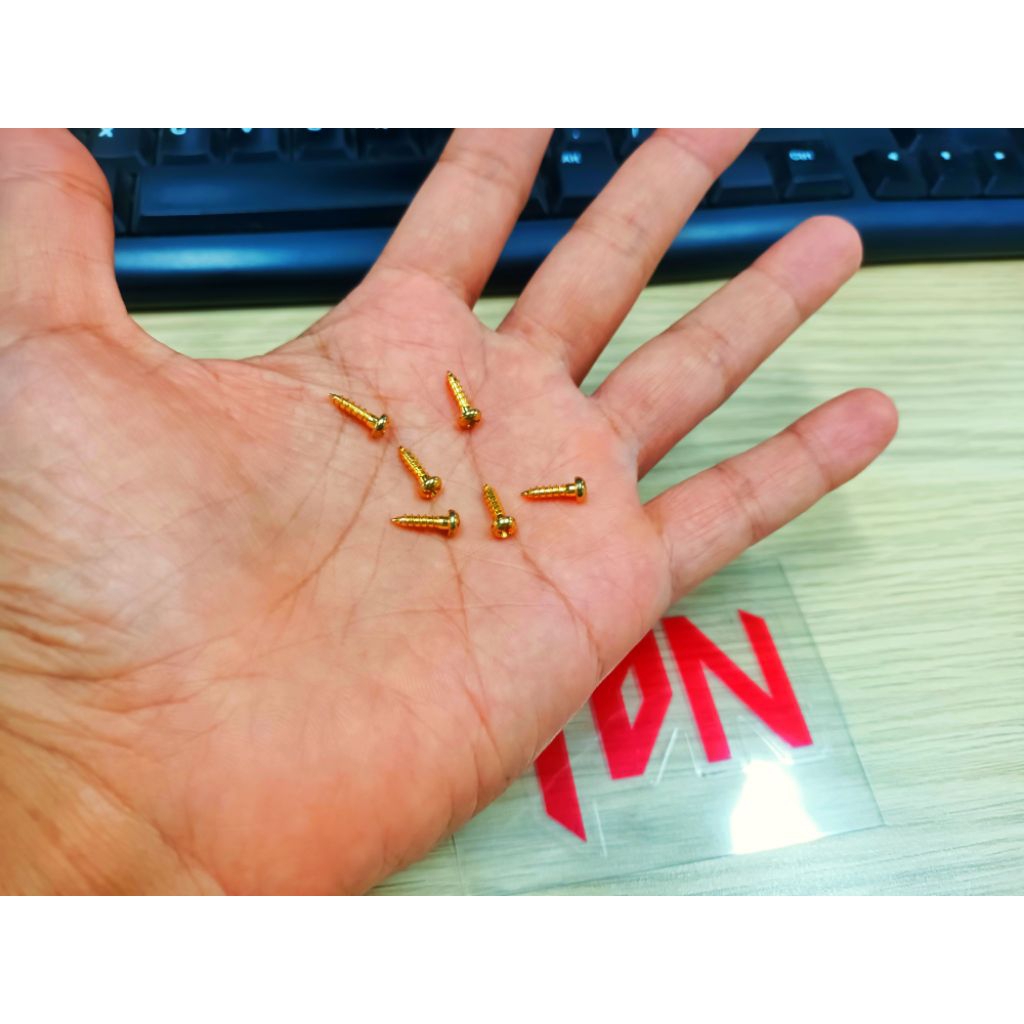 Gotoh Guitar Tuner Secrews สําหรับคีย์ปรับแต่งสีทอง