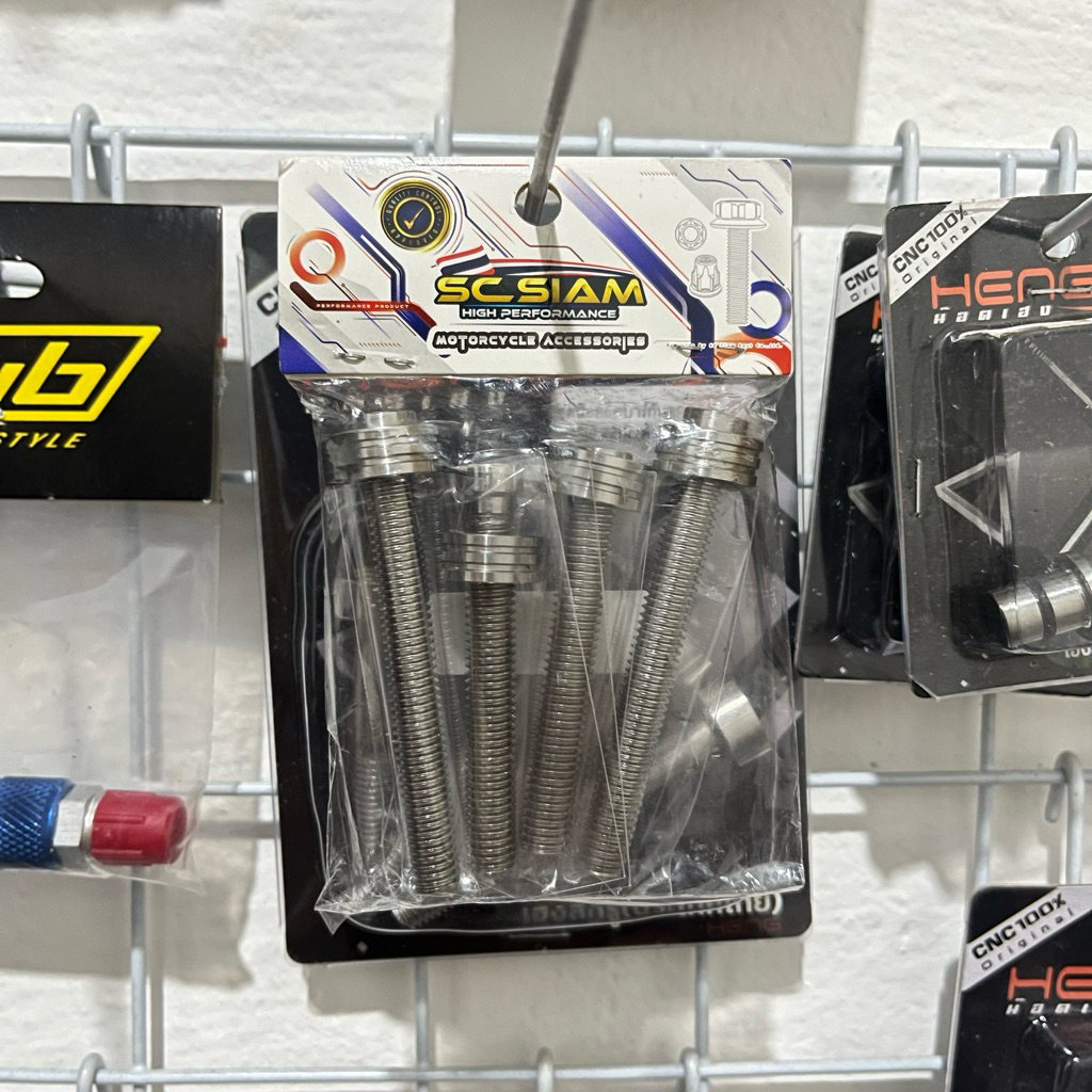 Wave 125 R Stainless Sc Siam Brace Bolt Set Bushing