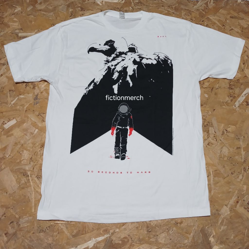 ต้นฉบับนําเข้า 30 SECONDS TO MARS Band เสื้อยืด Size XL - Bloody Gloves NOS 2008