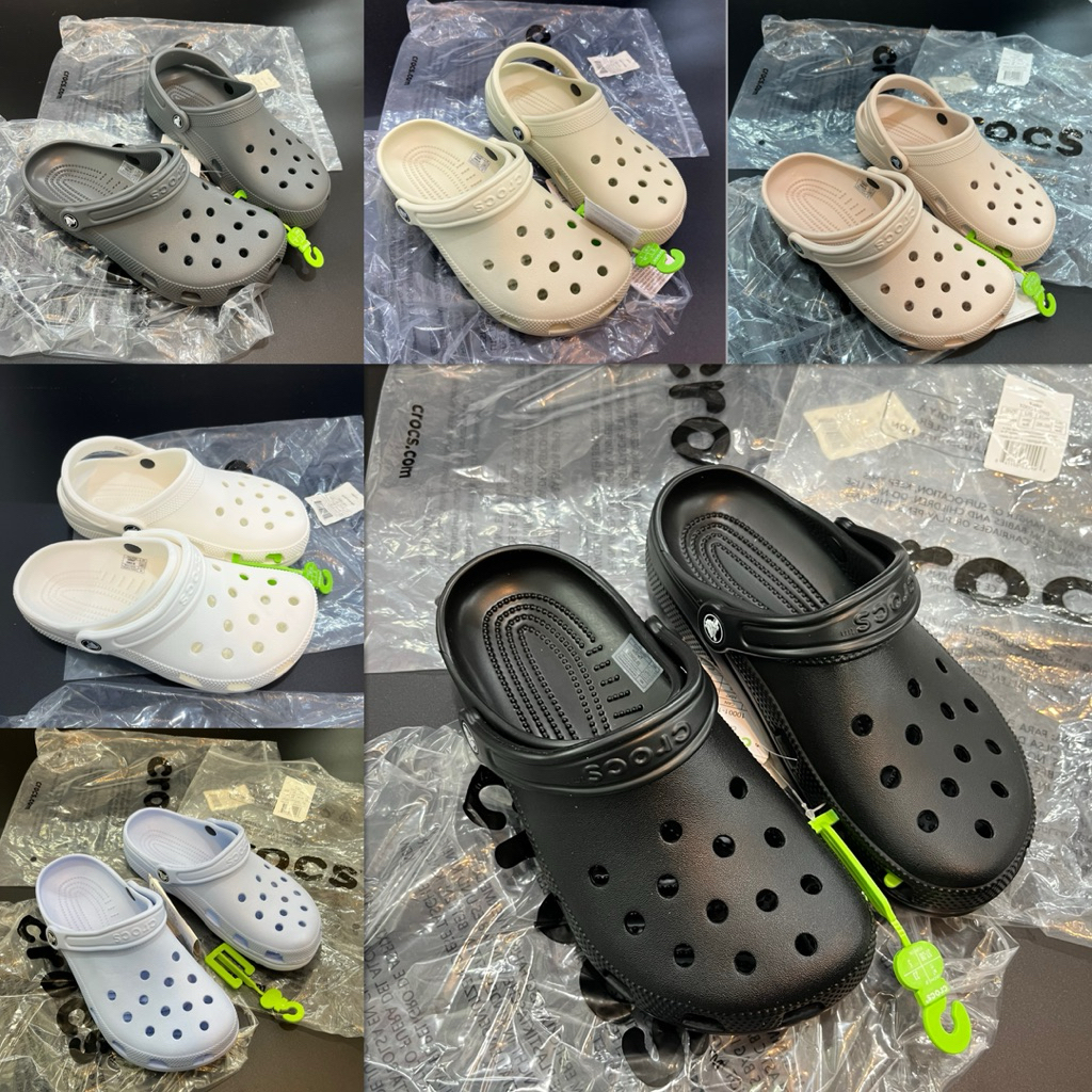 รองเท้าแตะผู้ชายและผู้หญิง / รองเท้าแตะ Crocs Classic clog / รองเท้าแตะ Crocs clog Classic