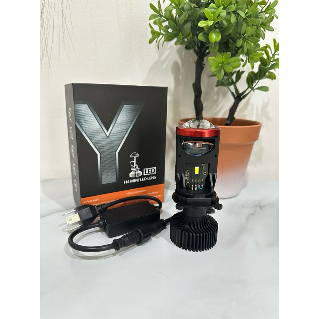 Vinyx Y7-H4 65W Y7D โปรเจคเตอร์ H4 Mini โปรเจคเตอร์เลนส์รถรถจักรยานยนต์ไฟหน้า Headlam