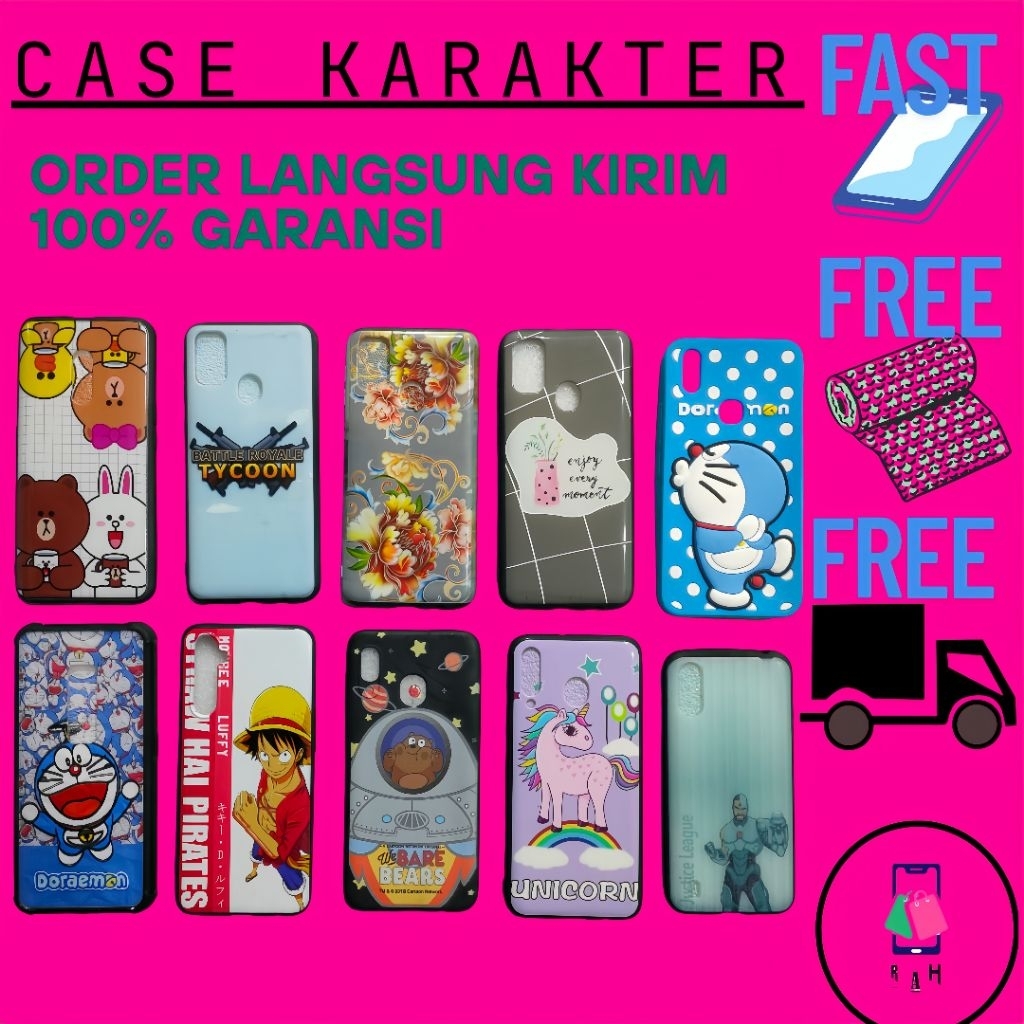 SAMSUNG Softcase เคสซิลิโคนตัวละคร Viral Realme 6 จริง 5i/c3 real5pro real6pro real3 c12/c15 c17 k3 