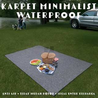 Karpet Grey Aesthetic Waterproof Ukuran 200x120CM