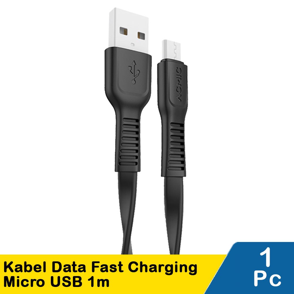 สายเคเบิลข้อมูล micro usb ชาร์จเร็ว Acmic 1 ม. Rp. 21,500