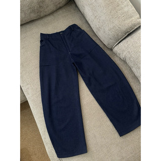 ALBYKS - BARREL PANTS SEMI JEANS SOFT SUEDE