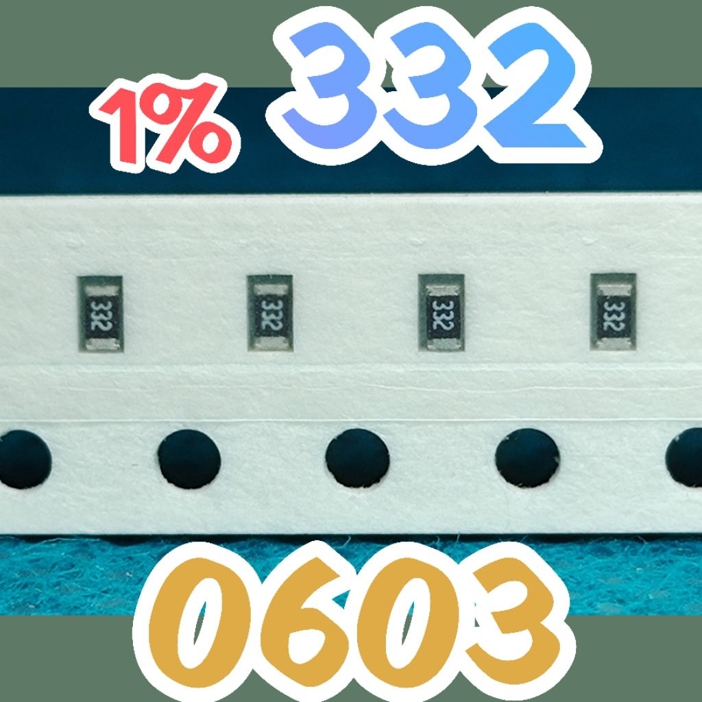 10 ชิ้นตัวต้านทานชิป smd 3301 332 3K30 1% ขนาด 1608 0603 3.3Kohm 3.3 Kohm 3.3 Kohm 3.3 Kohm 3.3 Kohm