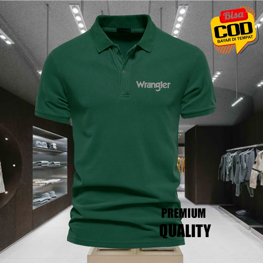เสื้อโปโล / WARGLER TXT SILVER เสื้อยืดคอปก Premium Polo POLYSTER วัสดุแขนสั้น / เสื้อผ้าผู้ชายและผู