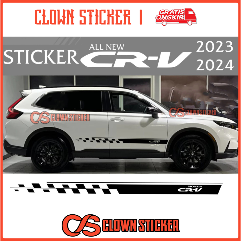 CLOWN STICKER HONDA CRV 2023 2024 ACCESSORIES AL NEW CRV 2023 2024