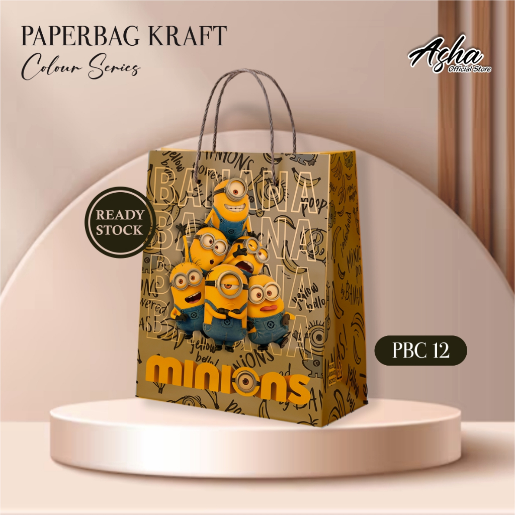 กระเป๋ากระดาษ BROWN KRAFT DOZEN PACKAGE - PBC 12 WEDDING SOUVENIR BAG (DOZEN)