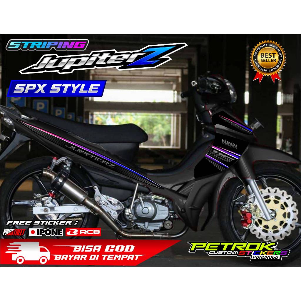 YAMAHA JUPITER Z BURHAN SPX สไตล์หลากหลายแถบ / สติ๊กเกอร์ LIST JUPITER Z BURHAN MOTORCYCLE VARIATION