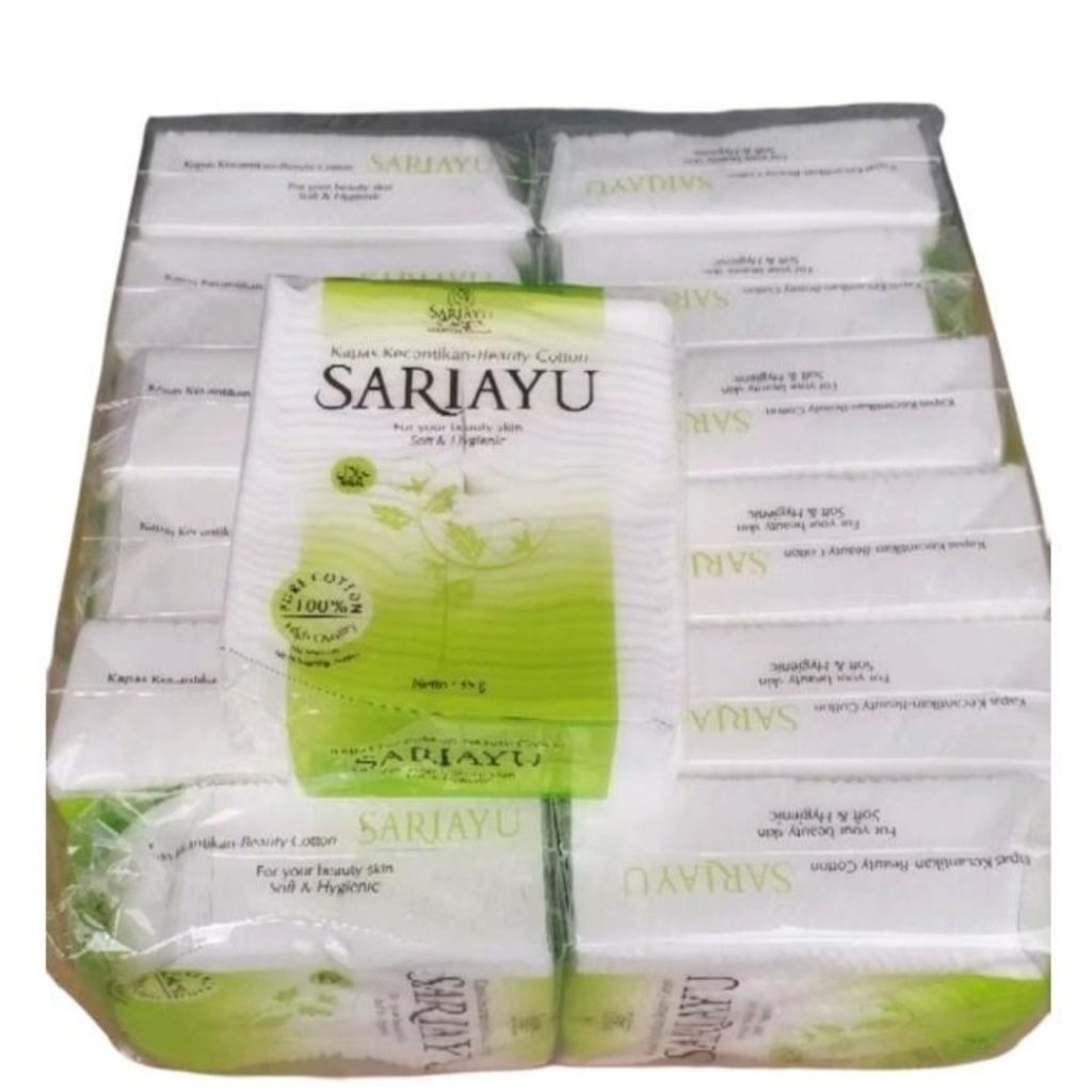 ขายส่ง 12 ชิ้น Sariayu Cotton 35gr - Sariayu Beauty Cotton