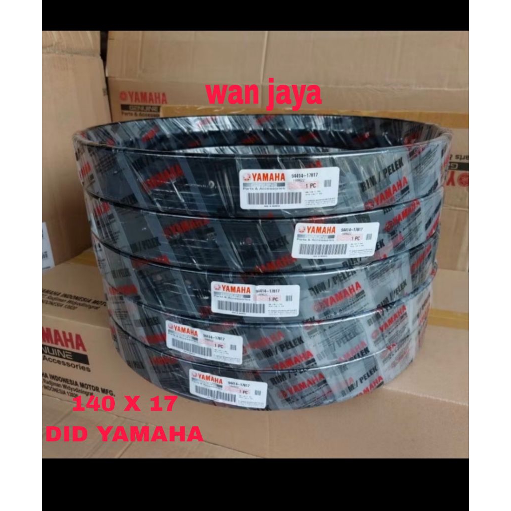 Original YGP 140 17 DID Yamaha สีดํา Vega ZR Vega RR ขอบขอบ