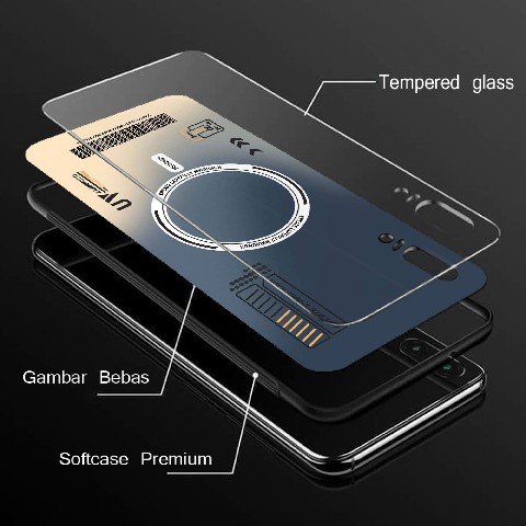 [KC08] เคสนิ่มแก้วที่รองรับ Arylic สําหรับ INFINIX HOT 50i