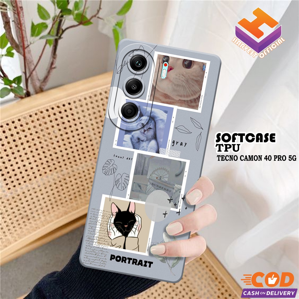 เคส Tecno Camon 40 Pro 5G ล่าสุด - เคส Tecno Camon 40 Pro 5G Softcase - Pro Camera Softcase Case - T