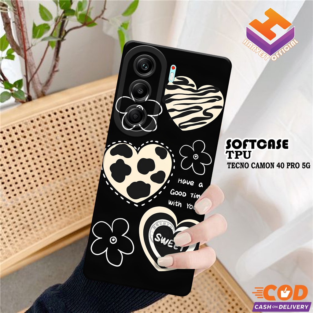 เคส Tecno Camon 40 Pro 5G ล่าสุด - เคส Tecno Camon 40 Pro 5G Softcase - Pro Camera Softcase Case - T