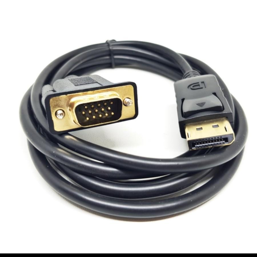 DP DISPLAY PORT TO VGA CABLE 1.8 เมตร DP เป็น VGA CONNECTOR CONVERTER CABLE