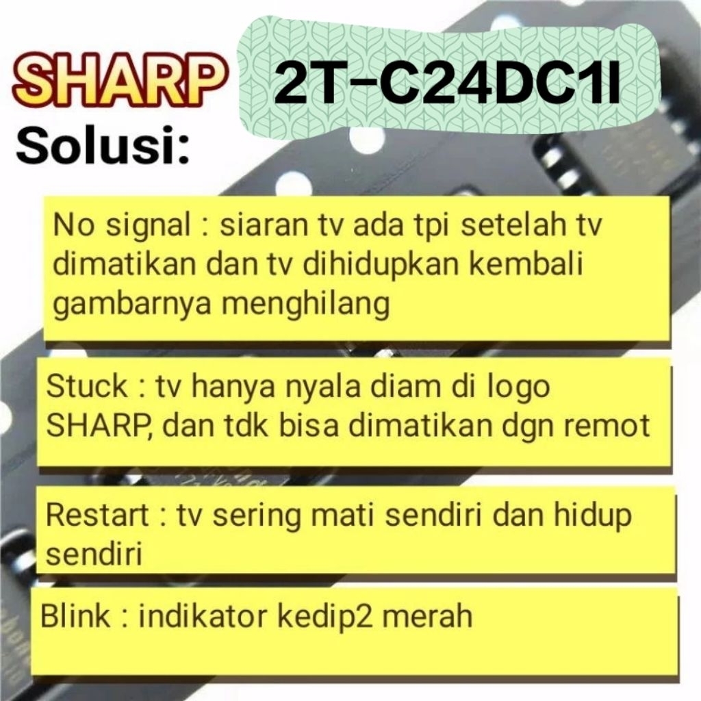 หน่วยความจํา IC eprom SHARP 2T-C24DC1I 2T-C24DC1I1