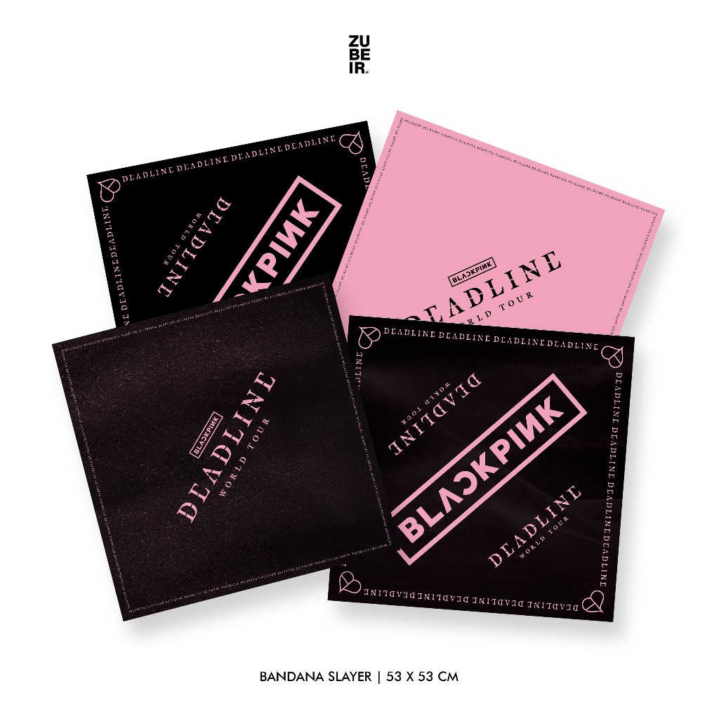 BLACKPINK BANDANA / BLACKPINK DEADLINE WORLD TOUR BANDANA / BLACKPINK DEADLINE WORLD TOUR