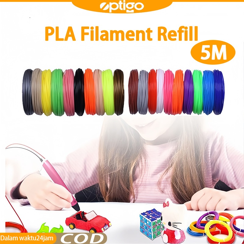 Filament Refill เครื่องพิมพ์ปากกา 3D PLA + 1.75 มม. ขนาด 5 เมตร