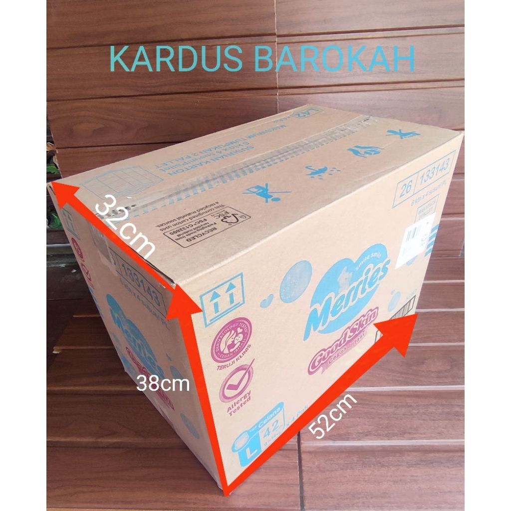 ใหม่ 1X การ์ดใหม่ล่าสุด [ML42] 52cm x 32cm x 38cm หนา 3mm Single Wall สําหรับกล่องกระดาษบรรจุขนาดใหญ