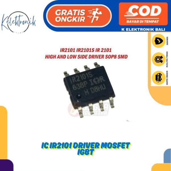 IC IR2101 IR2101S IR2101PBF DIP-8 SOP-8 HIGH LOW ไดร์เวอร์ด้านข้าง mosfet และ IGBT