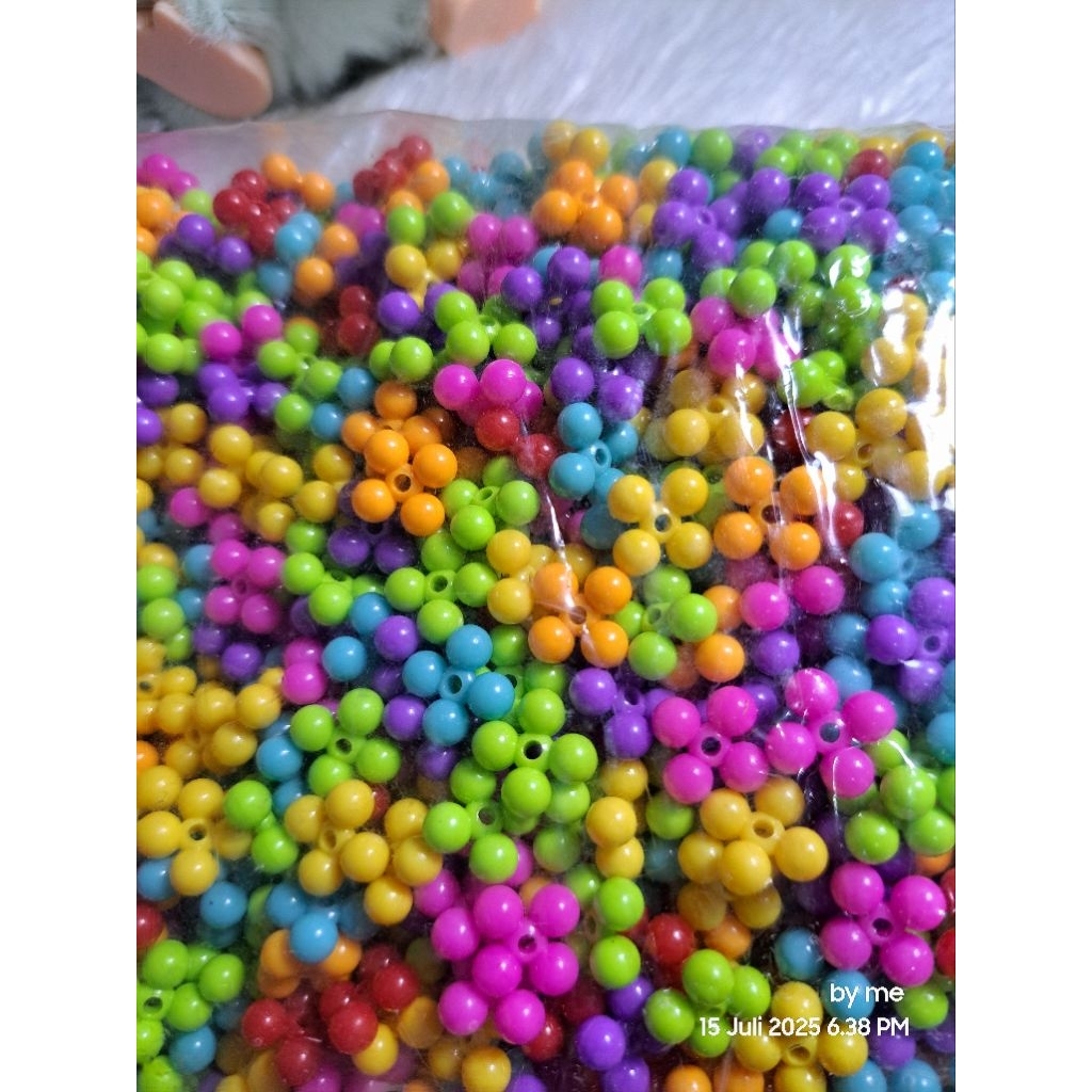(25 กรัม) SPINNER BEADS / MOLECUL BEADS 4 BRIGHT COLORS