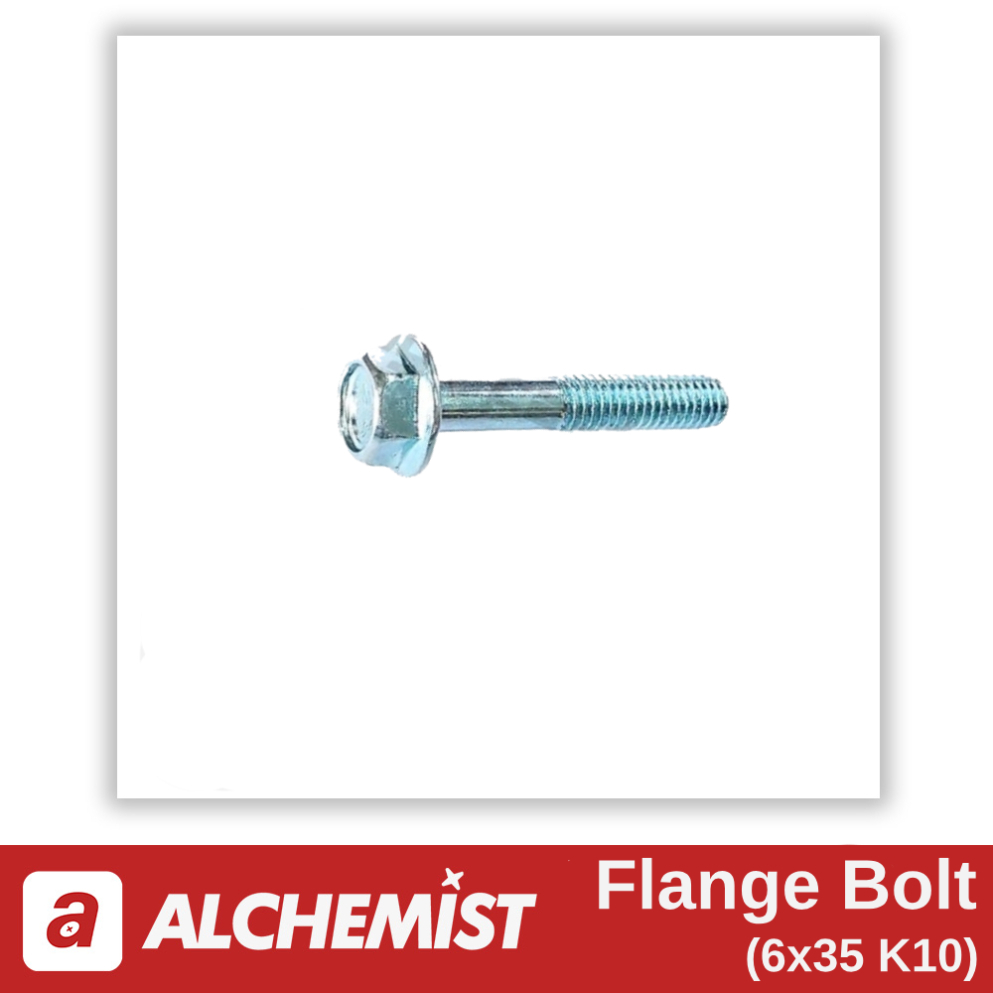 Universal 6x35 K10 Flange Bolt สําหรับทุกยี่ห้อ / Universal 6x35 K10 Flange Bolt สําหรับรถจักรยานยนต