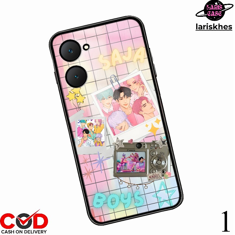 485. พรีเมี่ยม GLOSSY CASING สําหรับ VIVO Y03 Y16 Y22 Y18 Y12/YO1 Y35 Y21 Y36 4g/5g/Y53s/y93/Y17/Y30