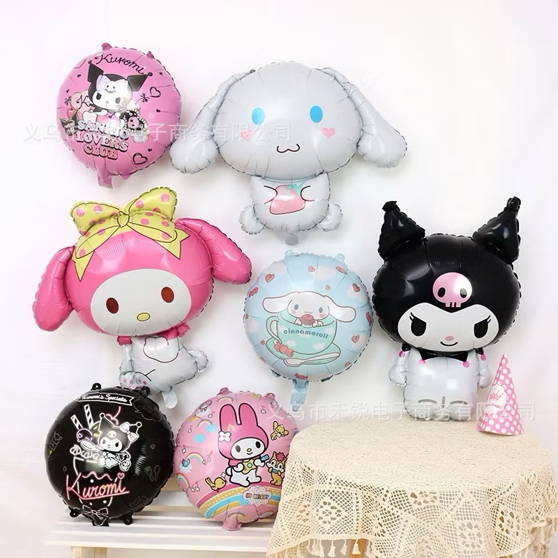 Sanrio Kuromi Cinnamoroll My Melody Lina Bell Character Foil Balloon / Sanrio Jumbo Size Foil Balloo