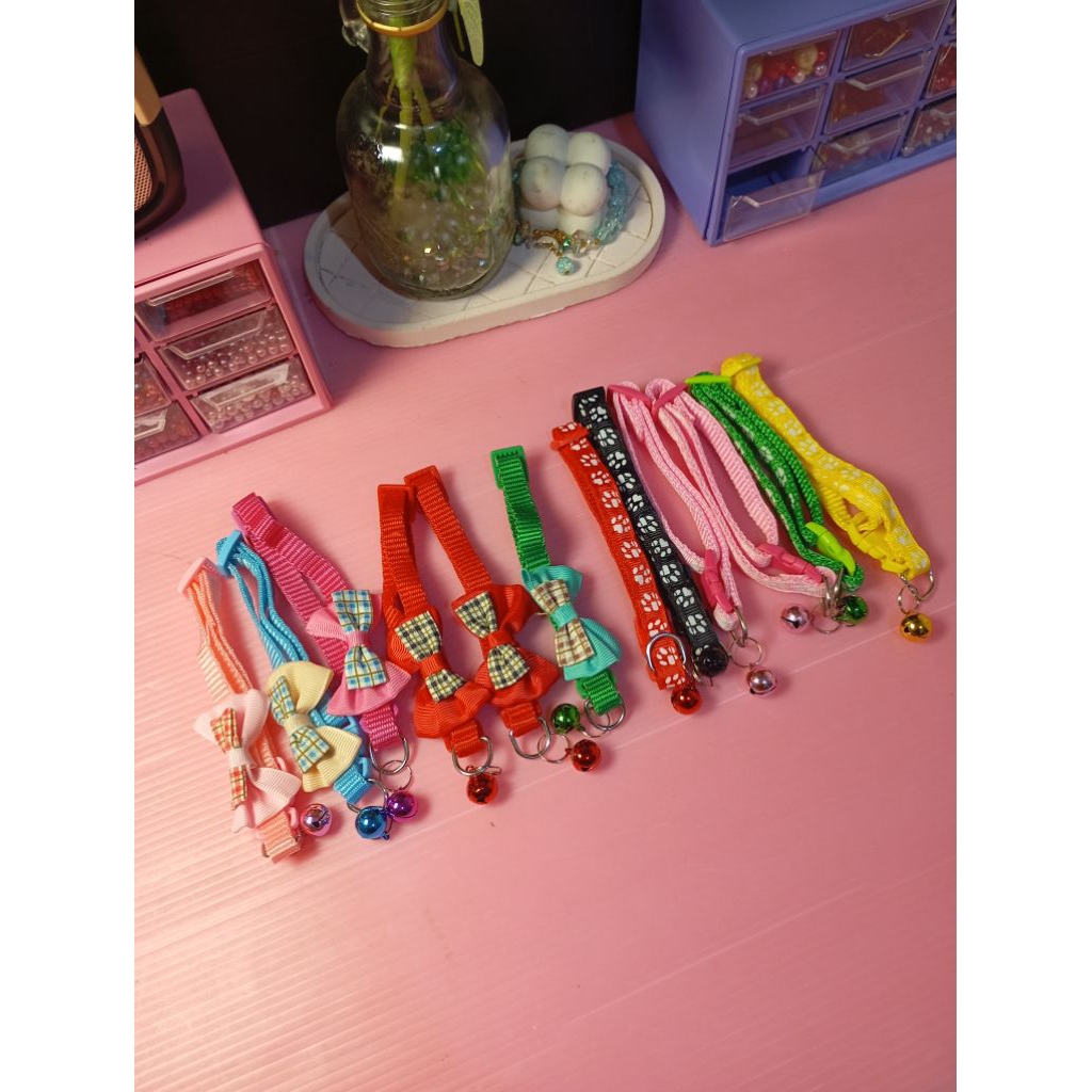 [Aesthetic by FSs.id] ริบบิ้นและสร้อยคอแมวธรรมดา/อุปกรณ์เสริมสุนัข