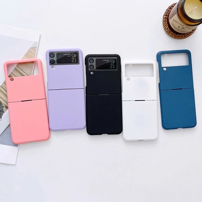 HARD CASE CANDY COLOR SAMSUNG Z FLIP 5 Z FLIP 1 FLIP 2 Z FLIP 3 Z FLIP 4 TBSAM04