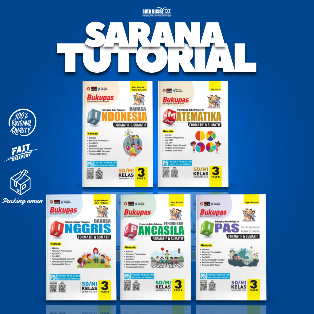 หนังสือสําหรับโรงเรียนประถมศึกษา/อิสลามโรงเรียนประถมศึกษาชั้นประถมศึกษาปีที่ 3 เฟส B - Sarana Tutori