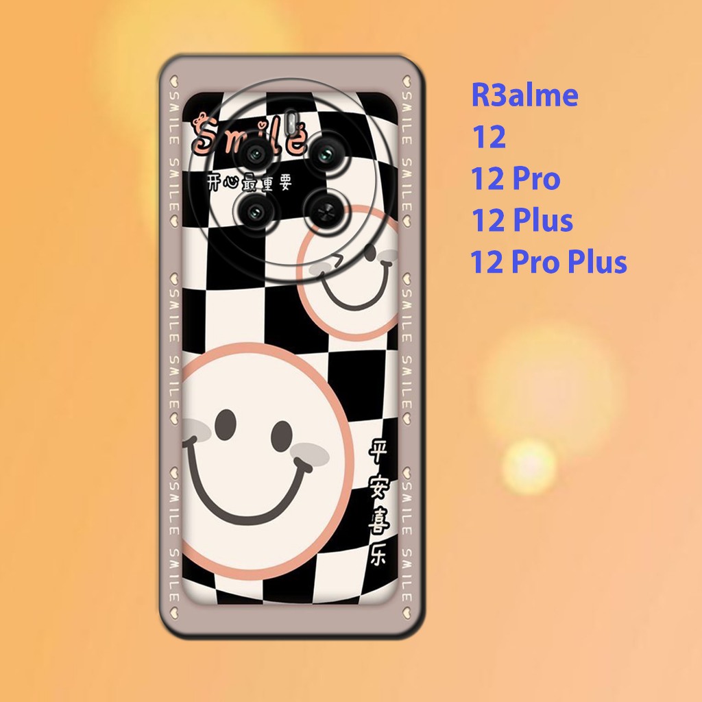 เคส realme 12, Realme 12 Pro, Realme 12 Plus, Realme 12 Pro Plus - ซิลิโคนยืดหยุ่นสีดํา