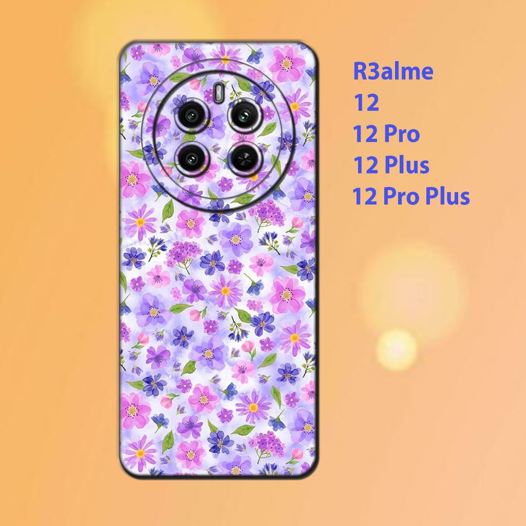 เคส realme 12, Realme 12 Pro, Realme 12 Plus, Realme 12 Pro Plus - ซิลิโคนยืดหยุ่นสีดํา