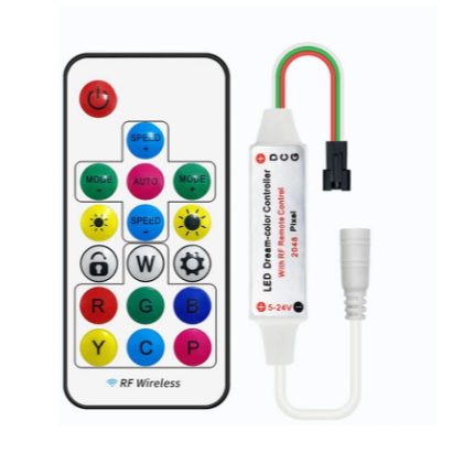 RF Controller รีโมท Led Strip Rgb DC 5-24V สําหรับ WS2811 WS2812B
